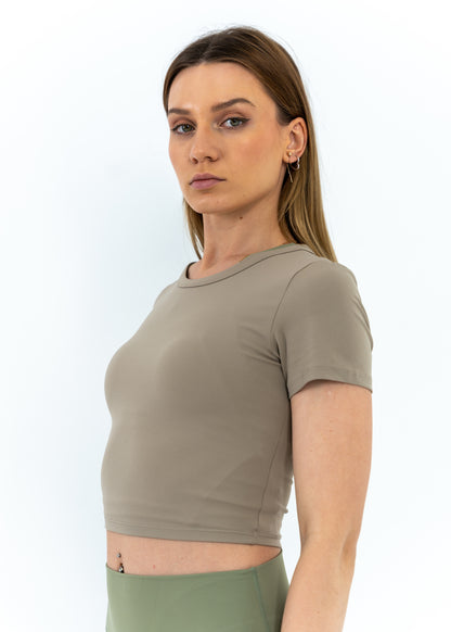 Aero Crop Top - Stone